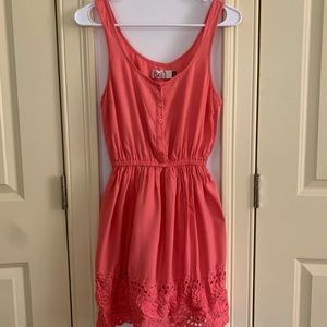 Sleeveless Coral Dress